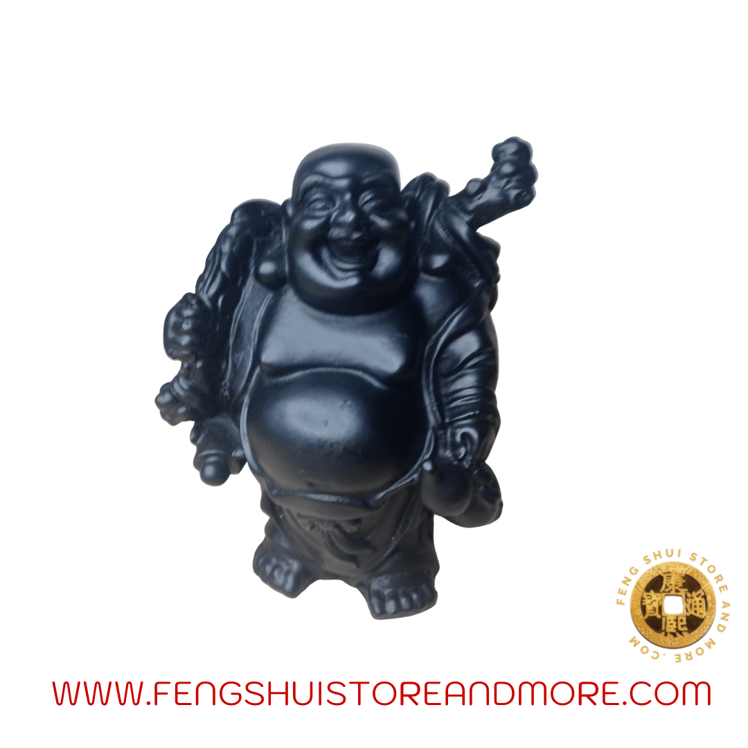 Buddha with Money Bag, Wulou and Scroll