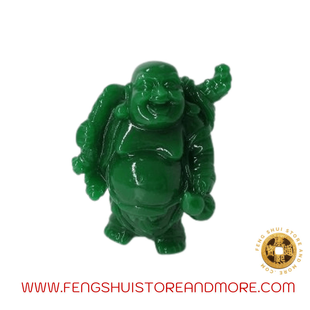 Buddha with Money Bag, Wulou and Scroll