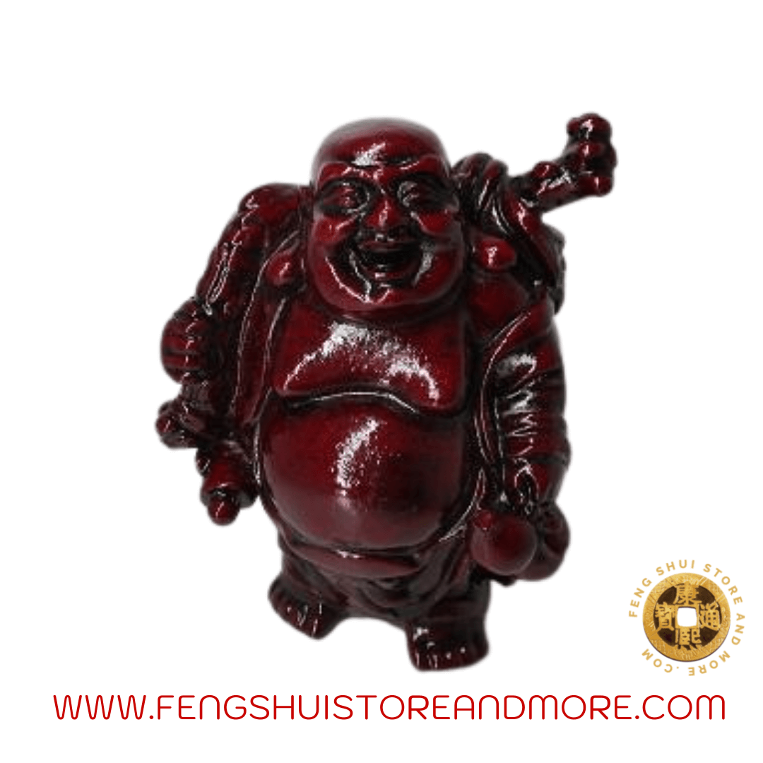 Buddha with Money Bag, Wulou and Scroll