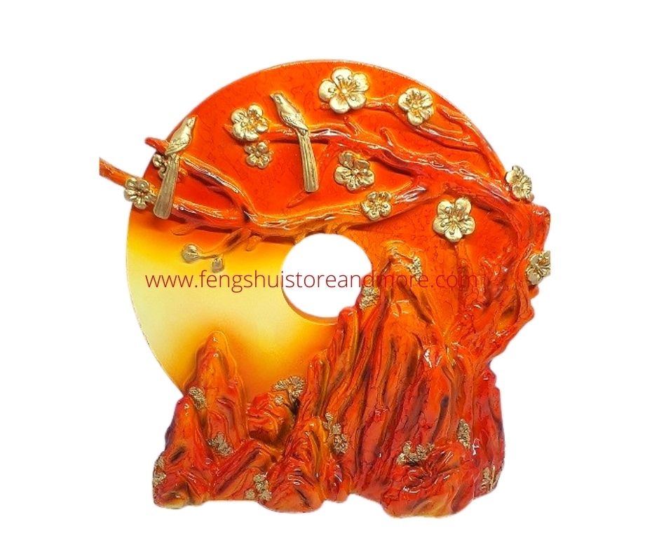 Chinese Coin with Nature Setting