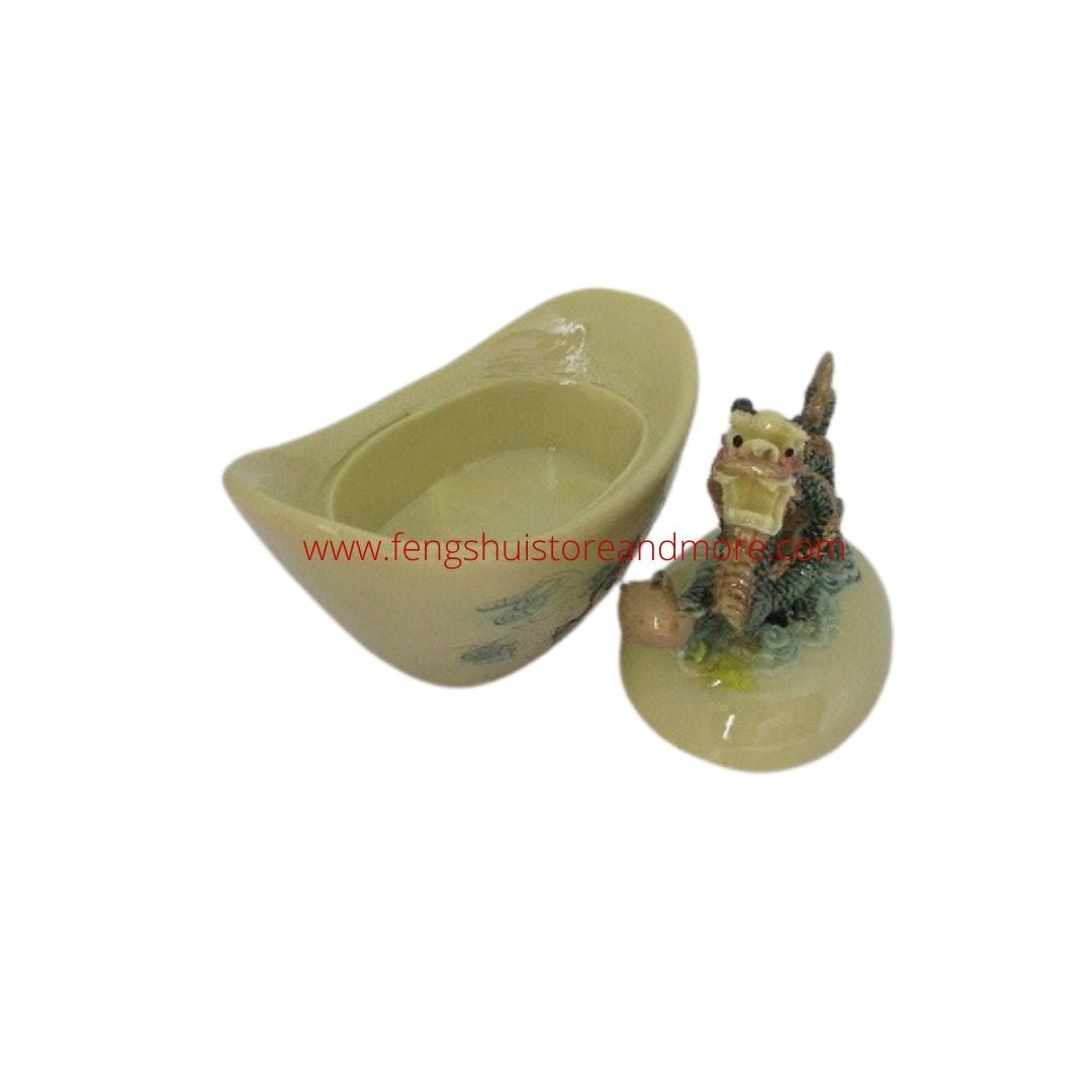 Bowl with Dragon Lid reperesents abundance