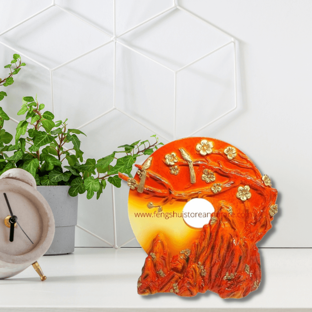 Chinese Coin with Nature Setting