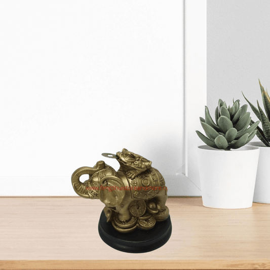 Elephant with Three Legged Coin Toad