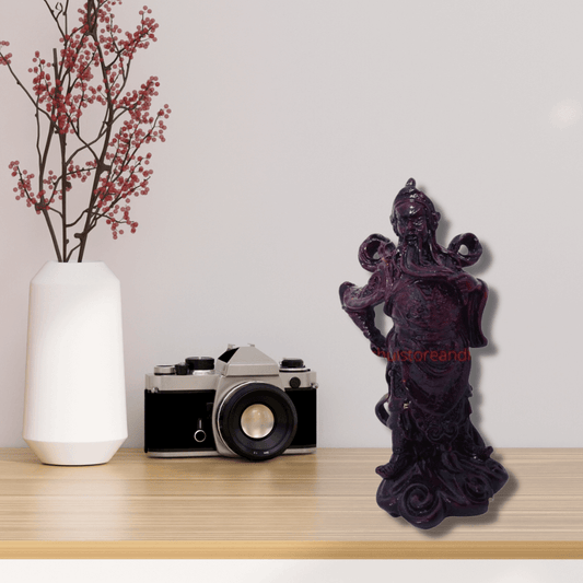 Guan Yu Warrior red resin