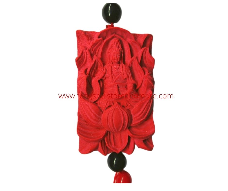 Quan Yin on Lotus Red Hanger