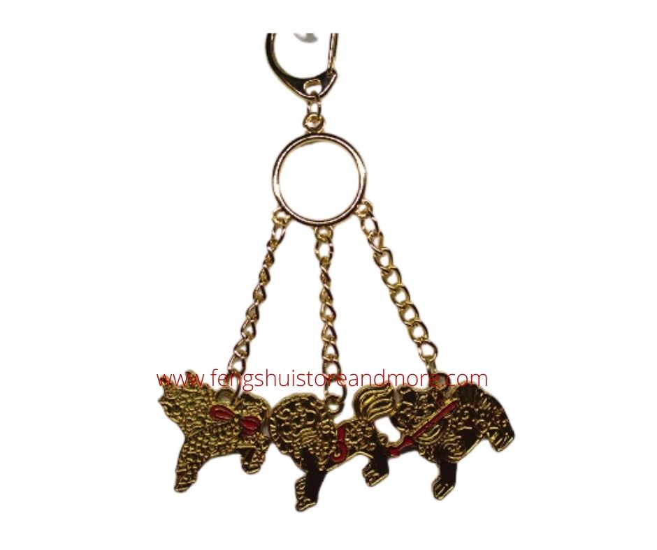 Three Celestial Guardians Keyring