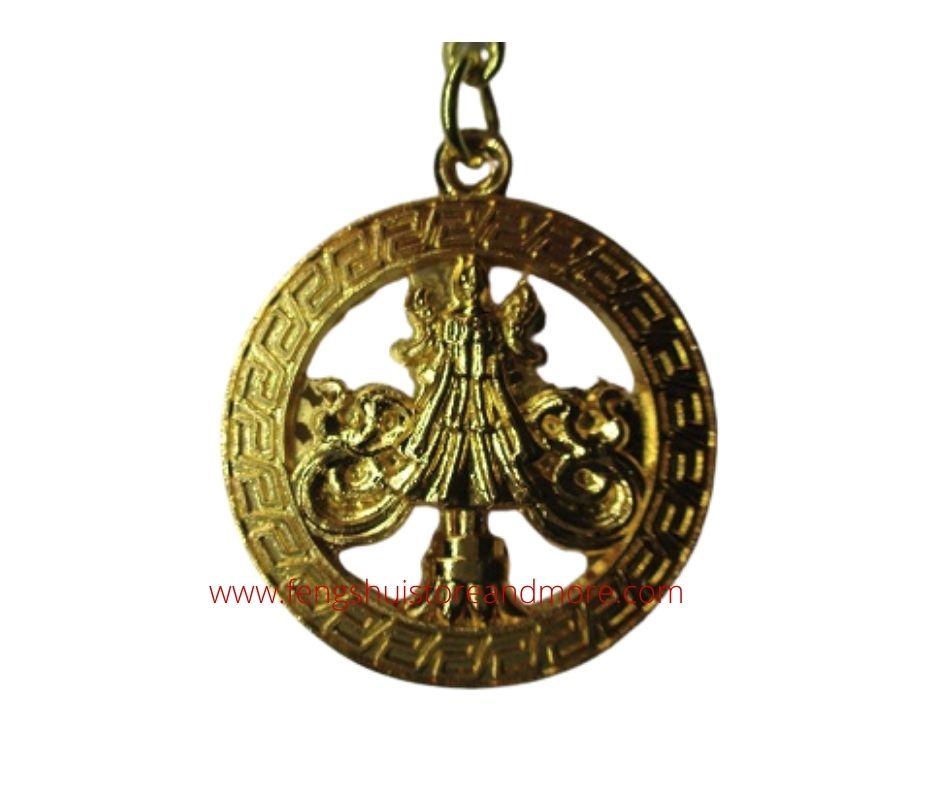 Double Dorje Symbol Keyring