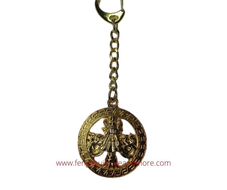 Double Dorje Symbol Keyring