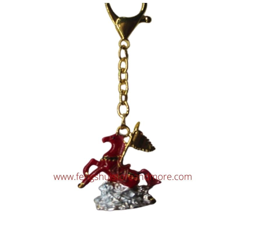 Red Windhorse Keyring