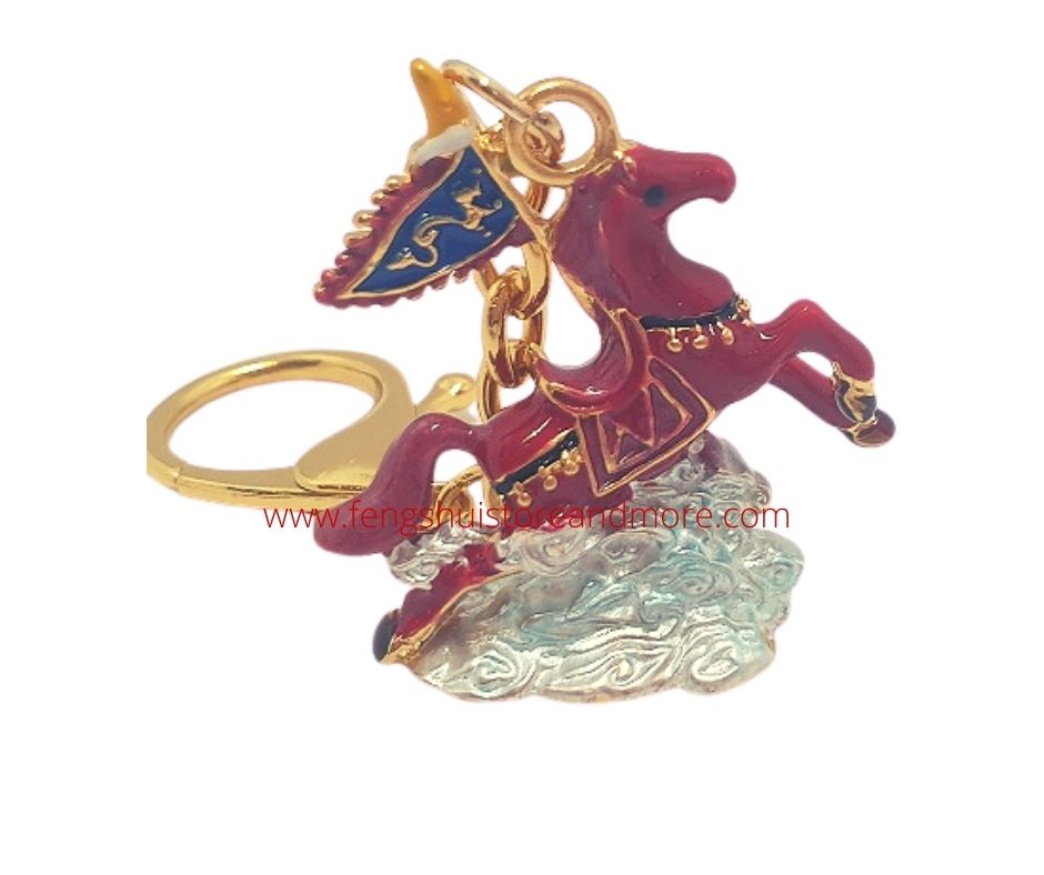 Red Windhorse Keyring