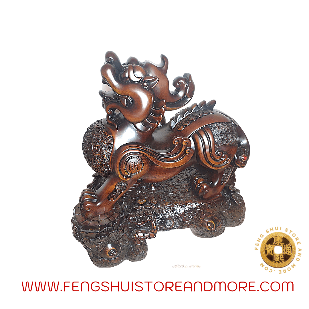 Pi Yao Pi Xui Set of 2 Timber Look