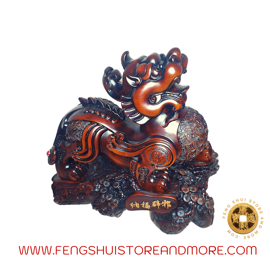 Pi Yao Pi Xui Set of 2 Timber Look