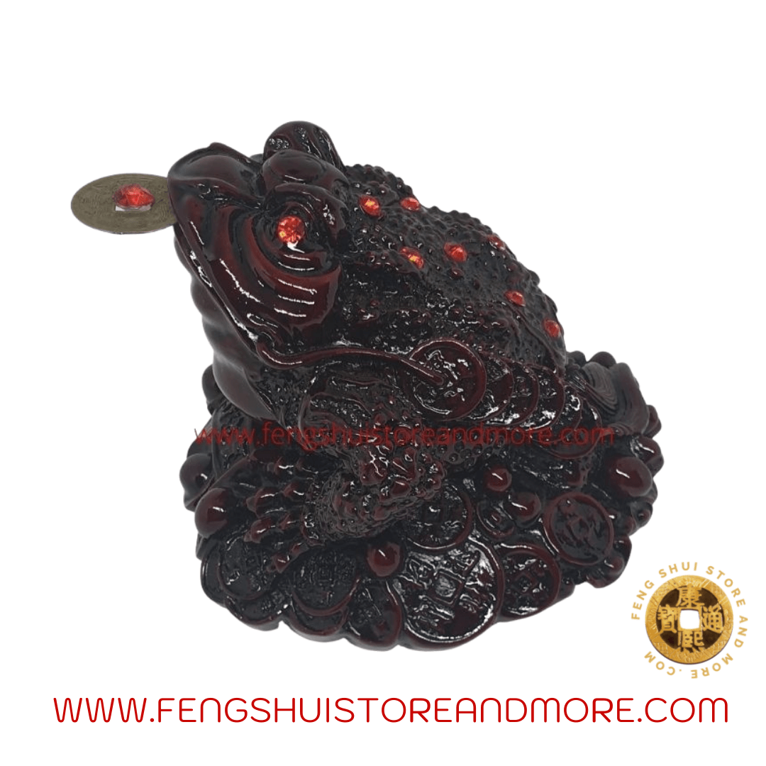 Three Legged Coin Frog Red Large