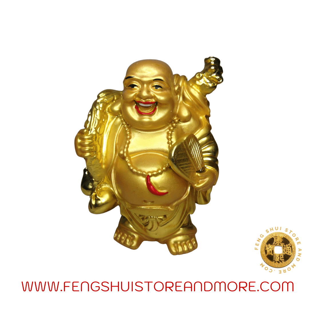 Buddha with Money Bag, Wulou and Tablet of Dreams