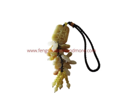 chinese blessing made from soapstone and has the peanuts to represent abundance and long life used with feng shui