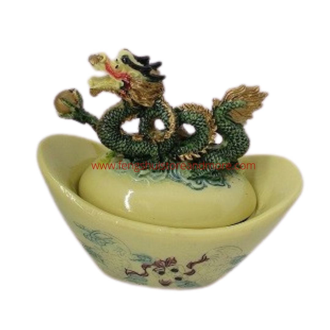 Bowl with Dragon Lid reperesents abundance