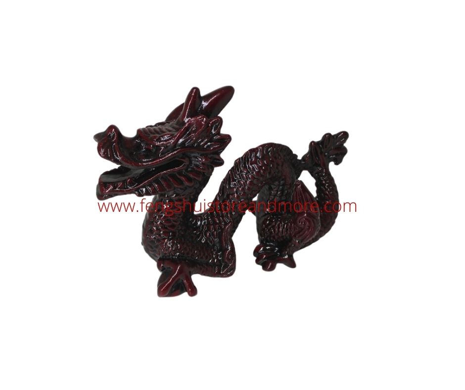 feng shui dragon red resin material for success and abundance luck australia