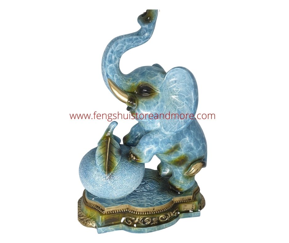 Elephants with Apples Set of 2