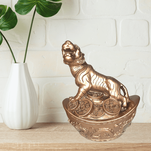 Tiger on Yuan Bao & Coins